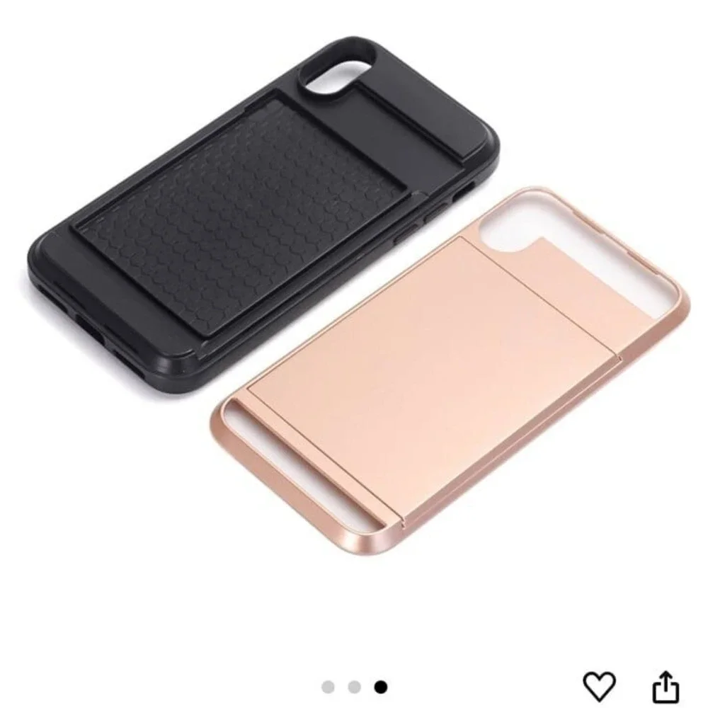 Leather Phone Case for iPhone 14Pro Shockproof Leather Case Cover (C087) (Rose G